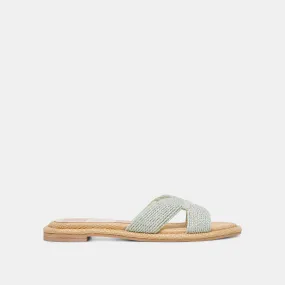 ATOMIC SANDALS MINT RAFFIA