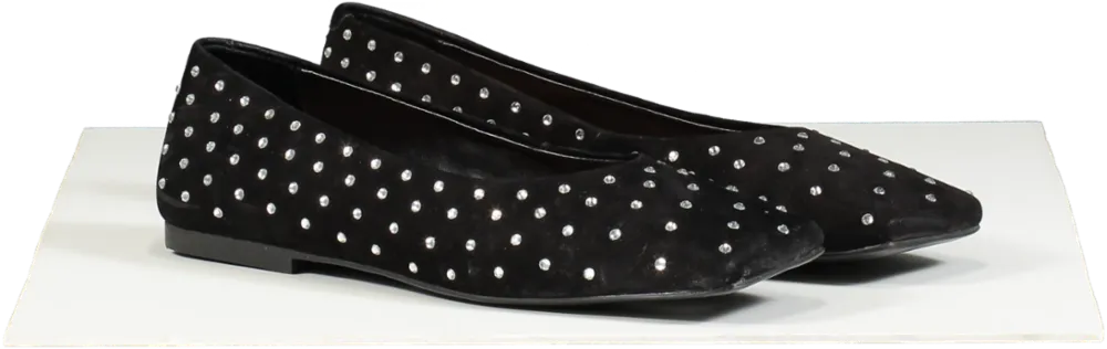 Anthropologie Vicenza Black Studded Ballet Flats EU 37 UK 4