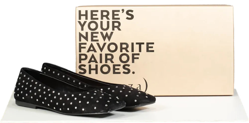 Anthropologie Vicenza Black Studded Ballet Flats EU 37 UK 4