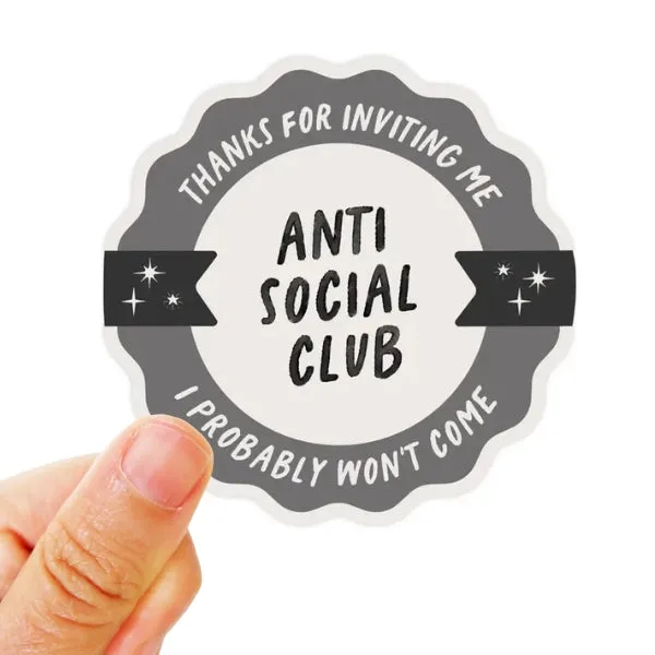 Anti Social Club Sticker