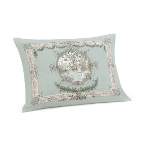 Atelier Choux Satin Cushion Tapestry Olive Green