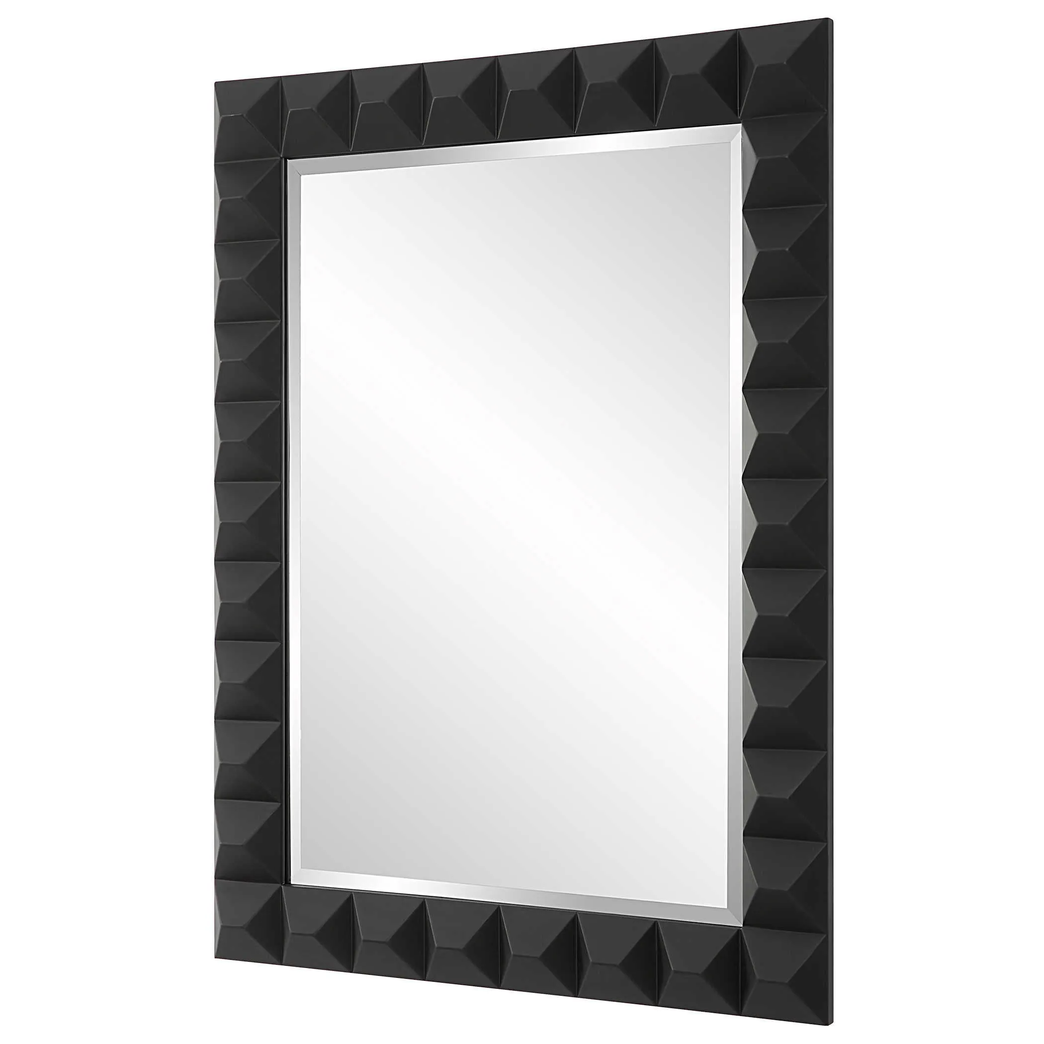 Black Studded Mirror