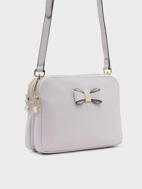 Bow Cross Body Bag - Oyster