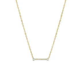 Business Meeting Diamond Bar Necklace