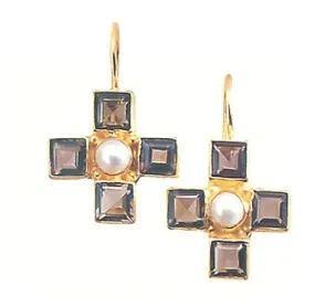 Canterbury Smoky Topaz Earrings