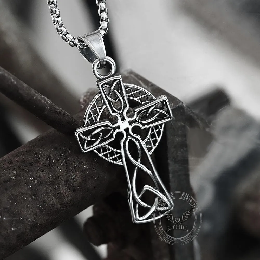 Celtic Cross Stainless Steel Viking Pendant