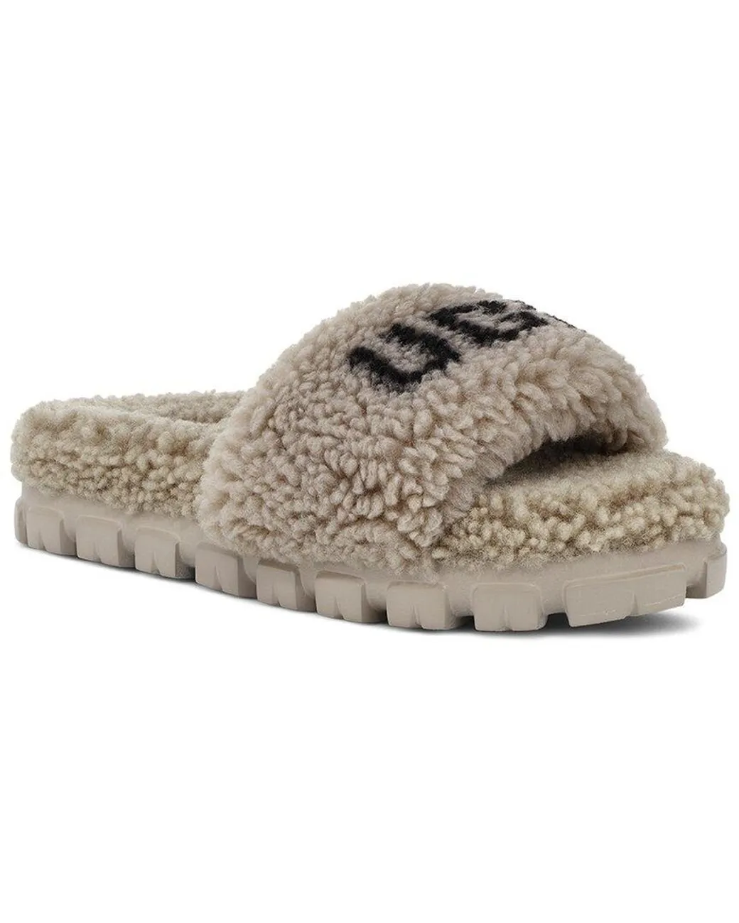 Cozetta Curly Graphic Slipper - Goat