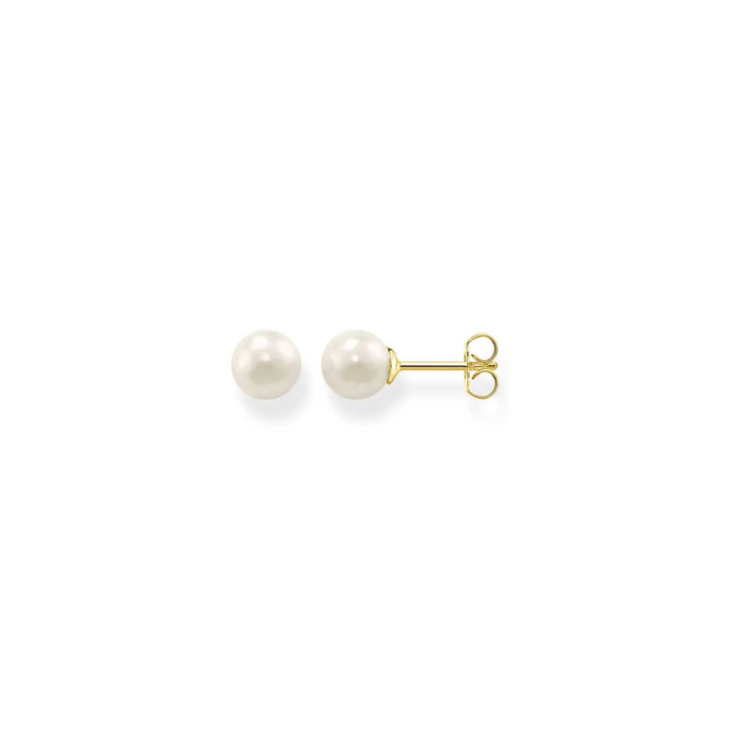 Ear Studs Pearl Gold