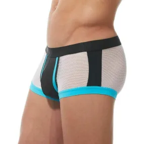 Gregg Homme Boxer Challenger Sporty Mesh Trunk White/Aqua 170505 63