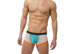 Gregg Homme Boxer Challenger Sporty Mesh Trunk White/Orange 170505 64