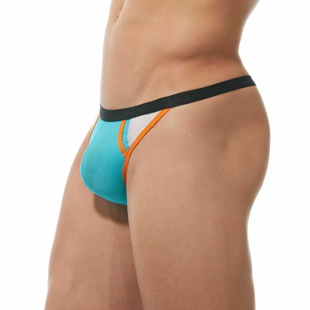 Gregg Homme Thong Challenger Sporty Mesh Thongs White/Orange 170504 64