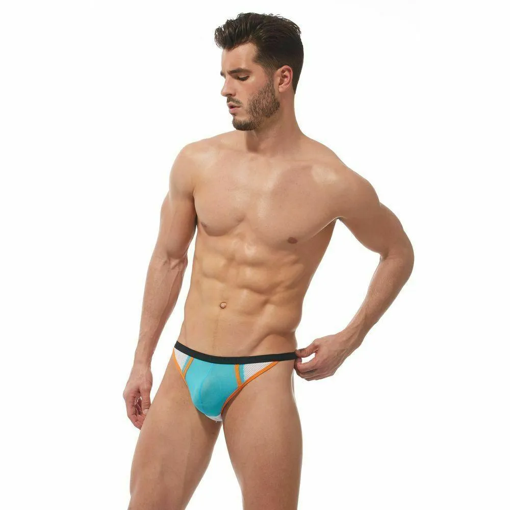 Gregg Homme Thong Challenger Sporty Mesh Thongs White/Orange 170504 64