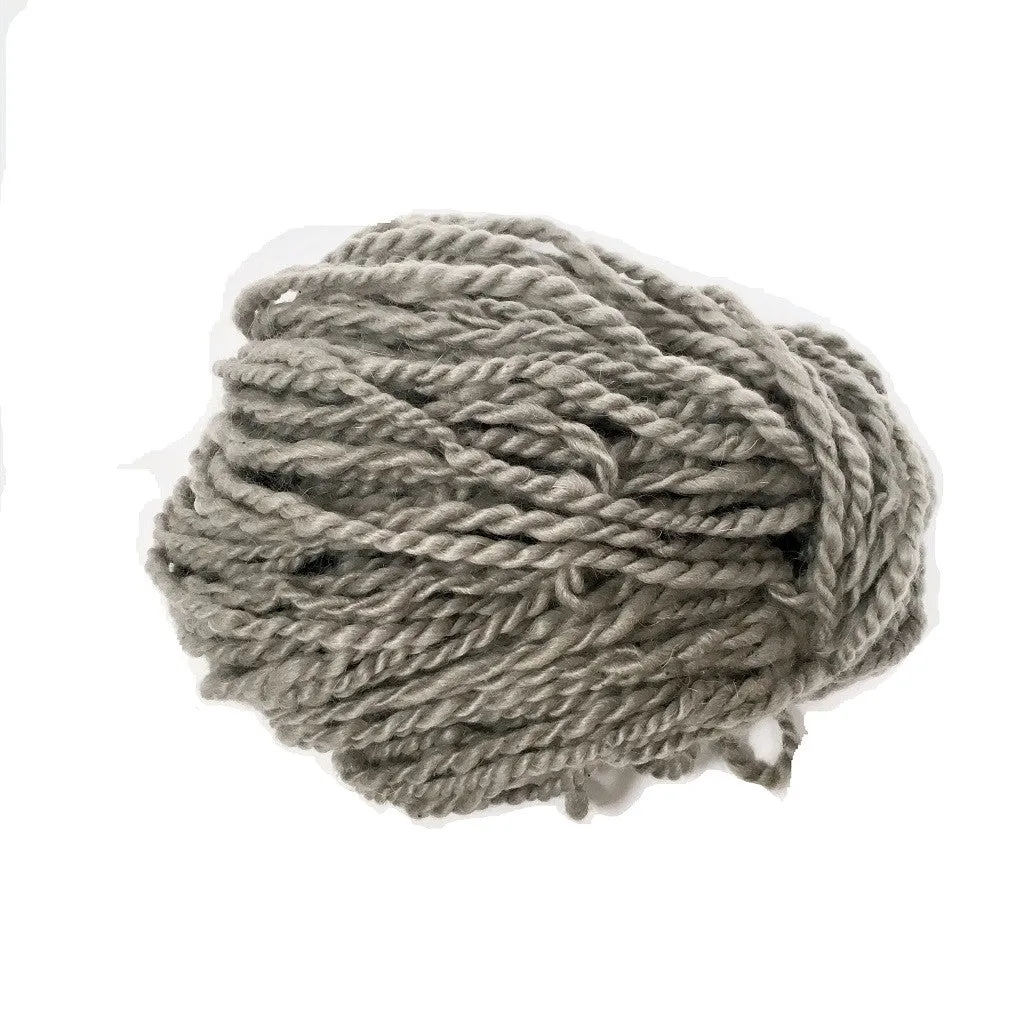 Hand Spun Mohair Yarn - Silver Grey