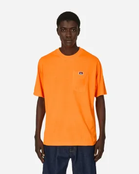 Heavy Duty Classic Label Pocket T-Shirt Orange