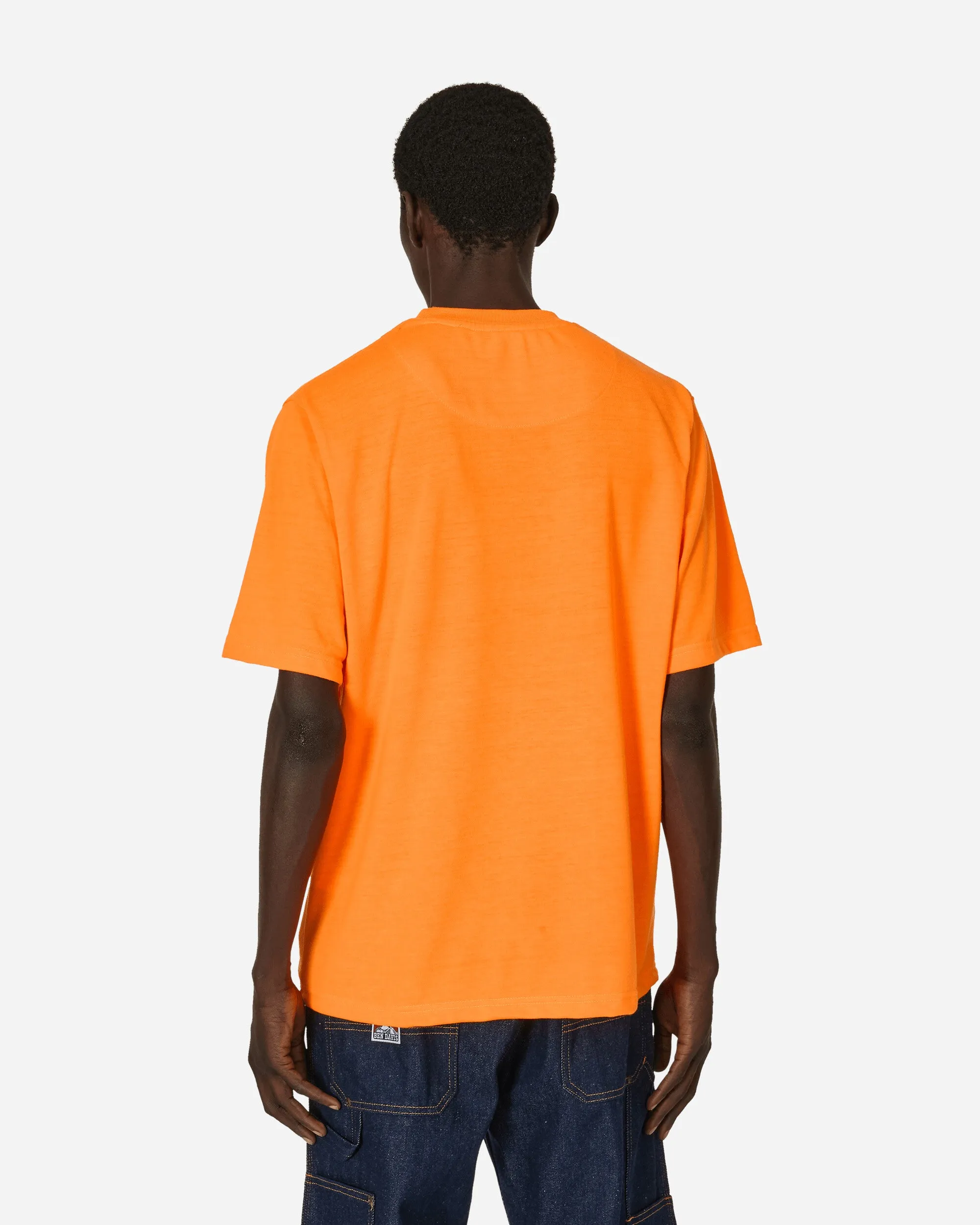 Heavy Duty Classic Label Pocket T-Shirt Orange