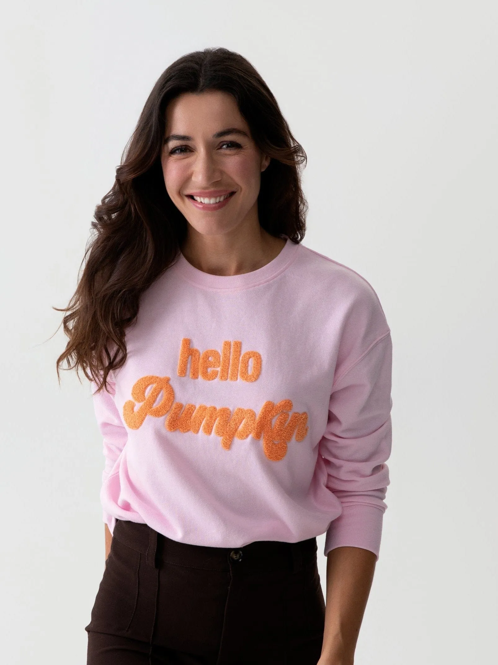 Hello Pumpkin Sweatshirt | Blush