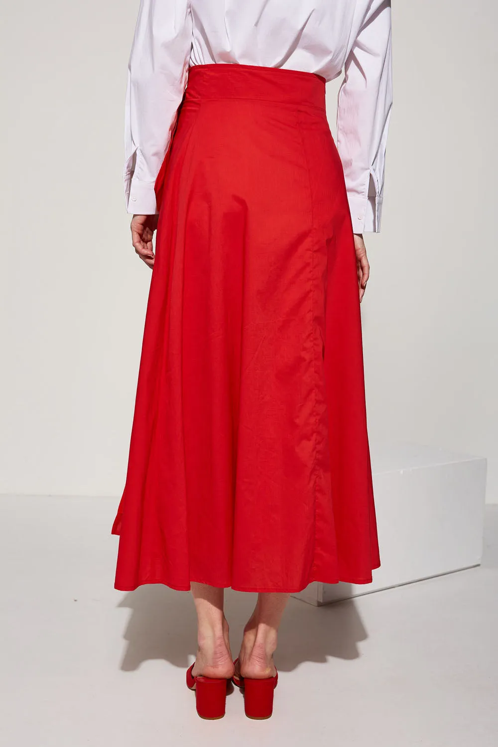 Md'M Tomato Cross Covered Skirt