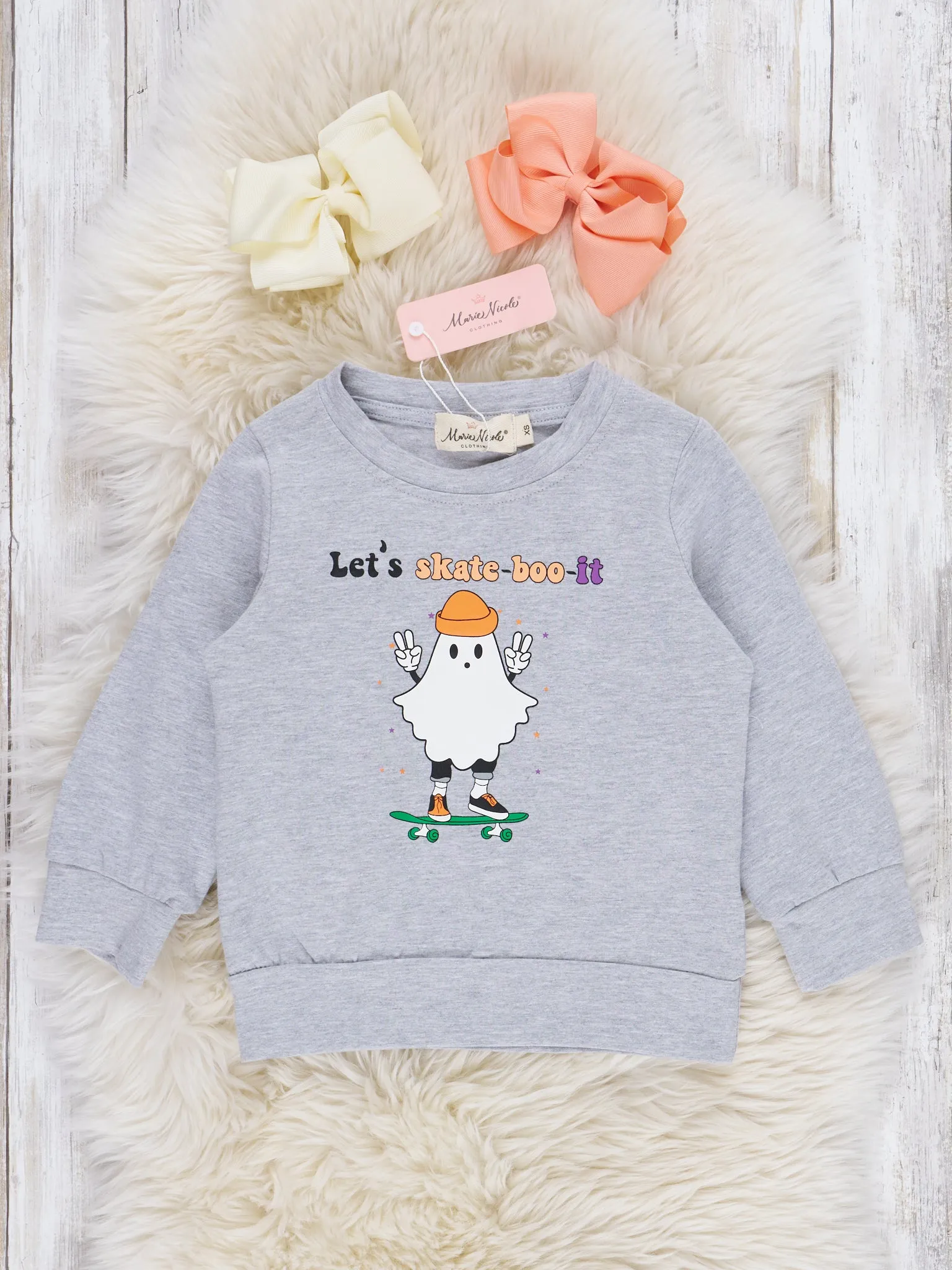 Mom & Me Skater Ghost Crew Neck