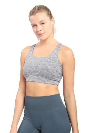 Mono B Brushed Racer Sports Bra AT-A0818