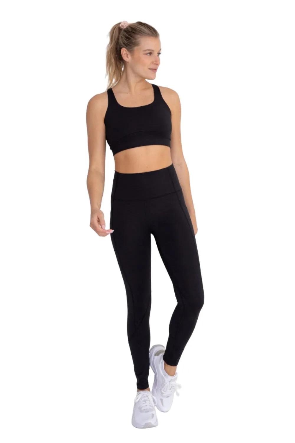 Mono B Brushed Racer Sports Bra AT-A0818