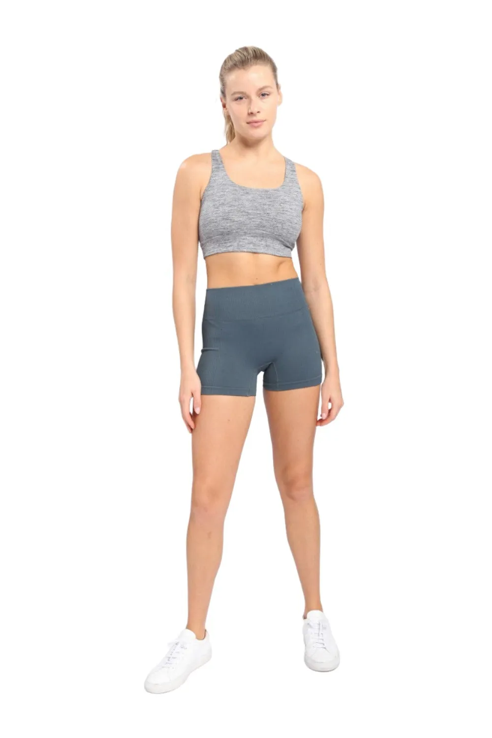 Mono B Brushed Racer Sports Bra AT-A0818