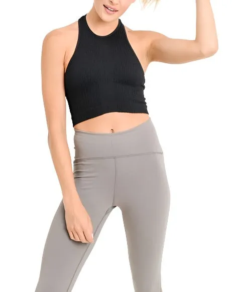 Mono B Seamless Racerback Crop Tank AT2245