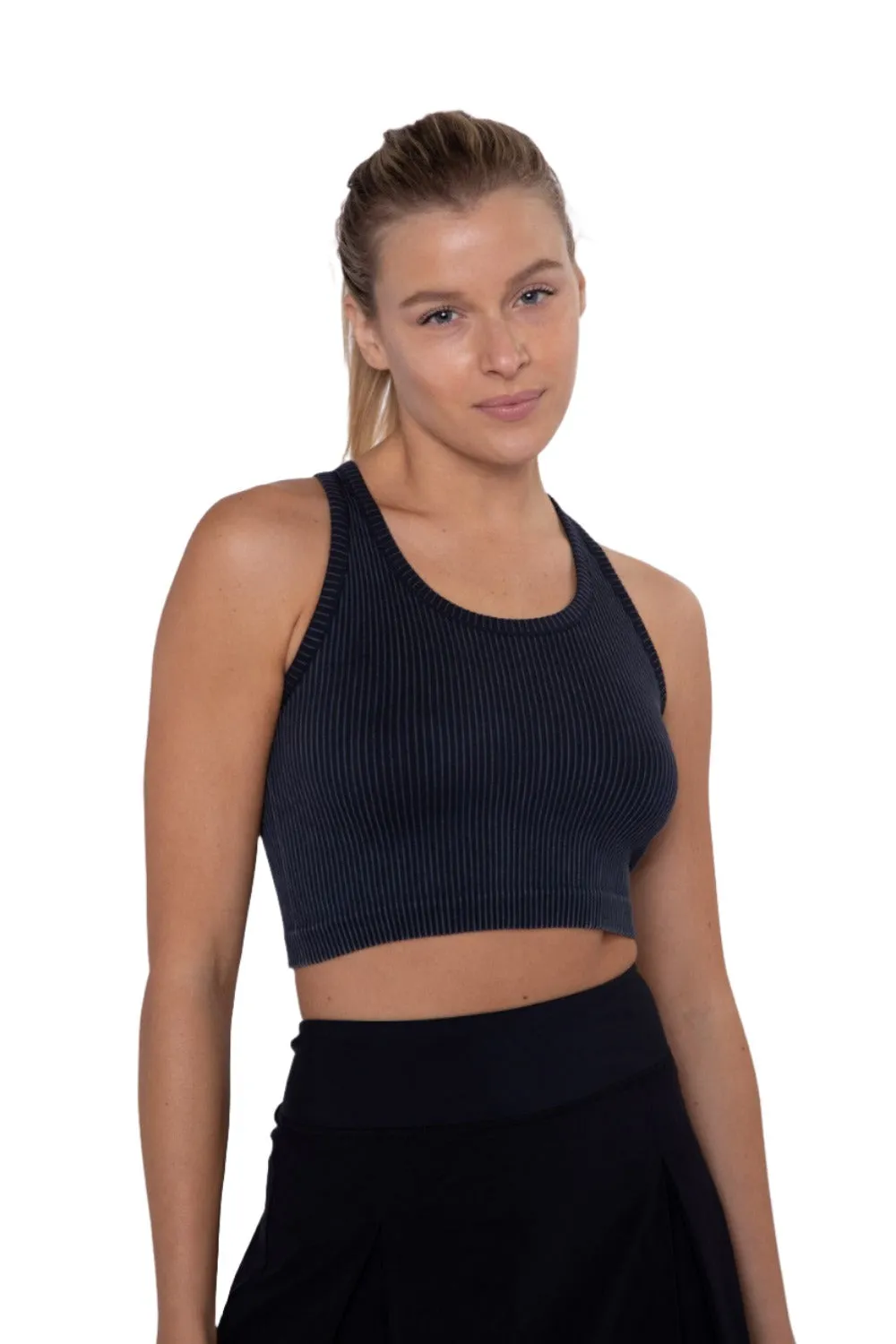 Mono B Seamless Rib Crop Top AT-A0421