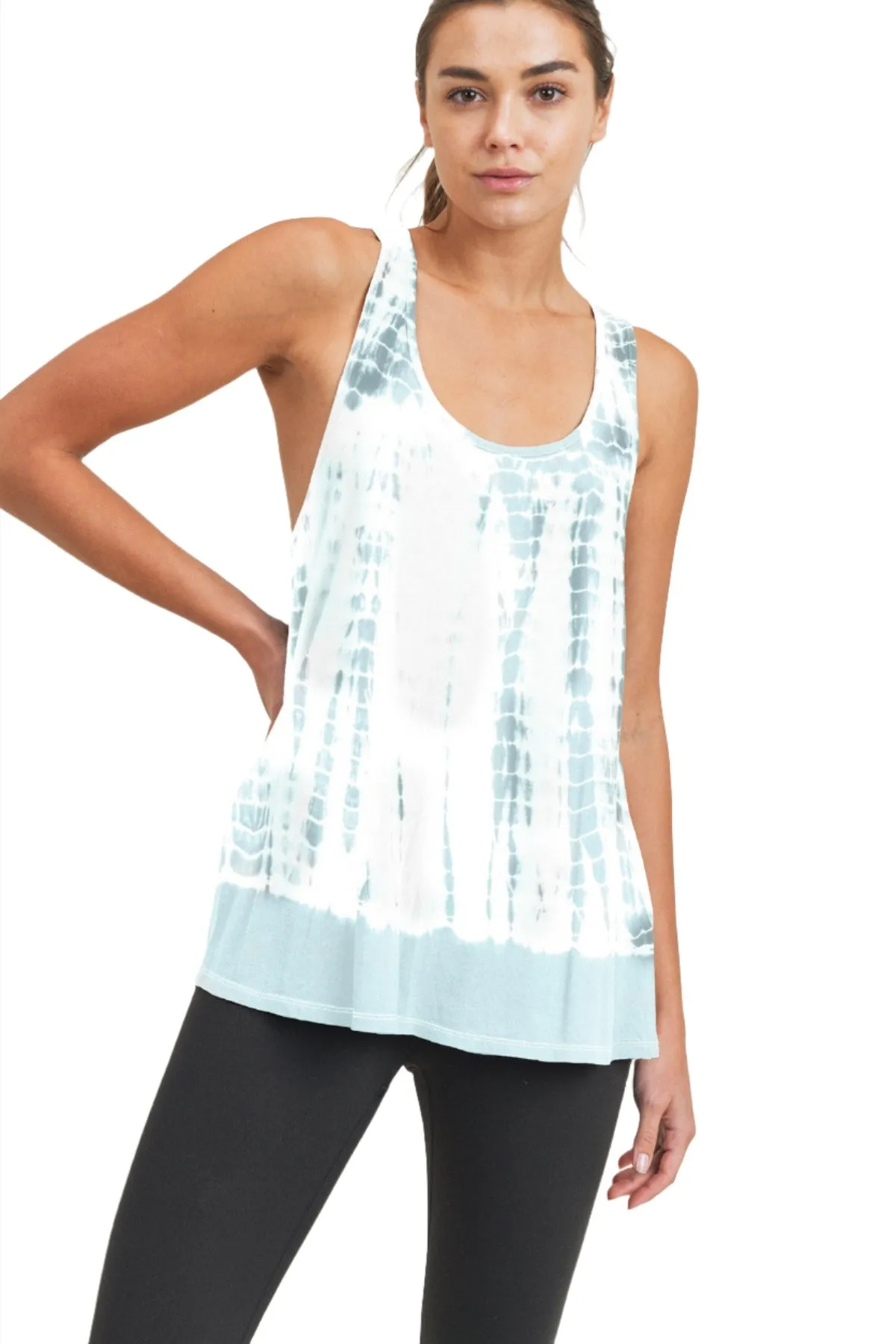 Mono B Tie Dyed Crossover Tank KT11707