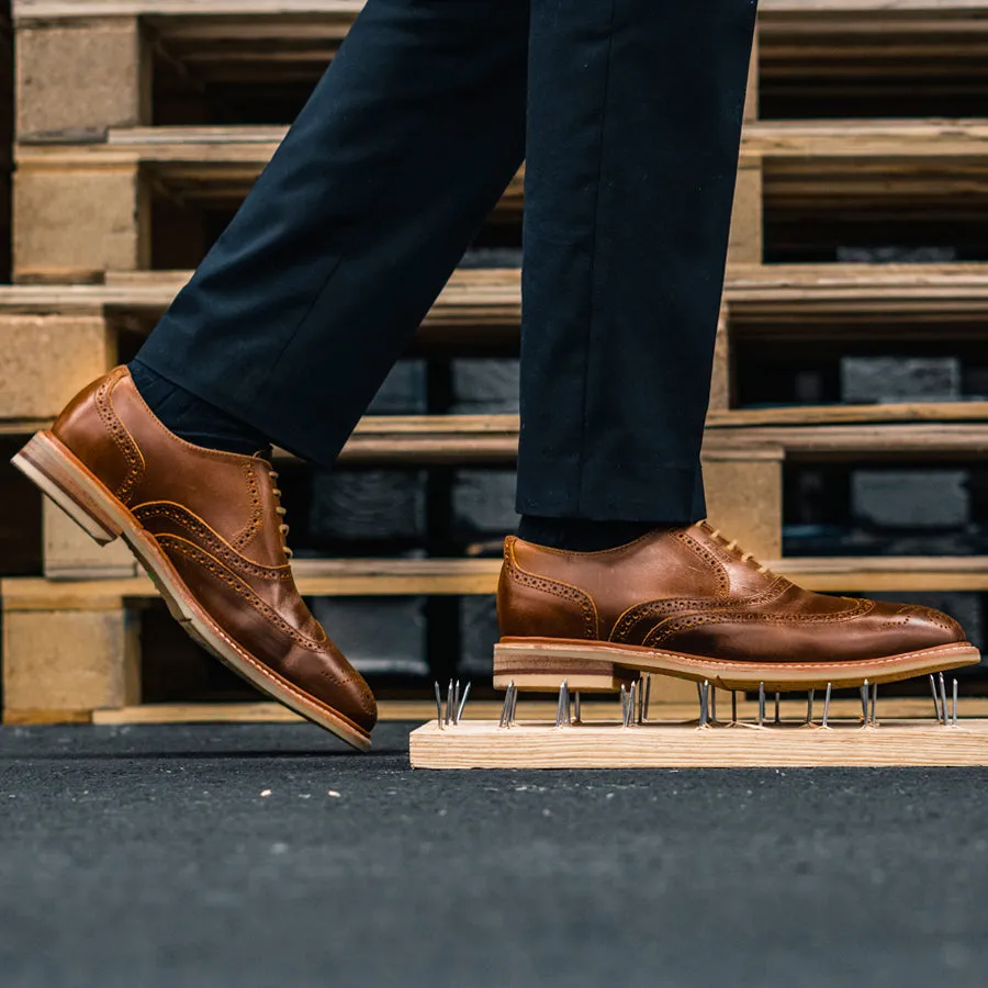 OXFORD STEEL TOE SHOE PILOT AMBER