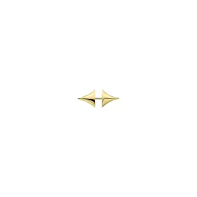 Rose Thorn Single Bar Earring - Yellow Gold Vermeil