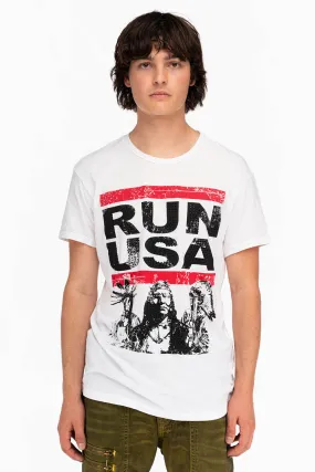 RUN USA IN WHITE