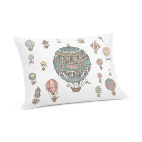 Satin Cushion - Hot Air Balloons