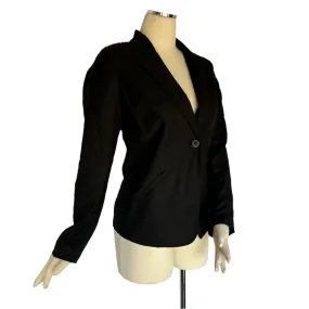 Studded Shoulder Black Women's Blazer